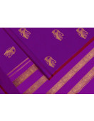 Kancheepuram Pure Zari Silk Saree - Yazi Motif