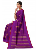 Kancheepuram Pure Zari Silk Saree - Yazi Motif