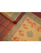 Manamedu Block Printed Sarees With Blouse