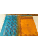 MANAMEDU BLOCK PRINTED SAREES WITH BLOUSE