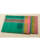 PL Salem Sarees Hand Block Printed Saree