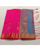 PL Polyester Big Butta Softee saree Jacquard