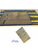 ARNI SILK HALF FINE ZARI SAREE WITH BLOUSE