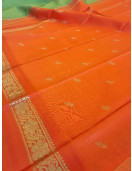 THIRUBHUVANAM PURE ZARI SILK SAREE 550MTS