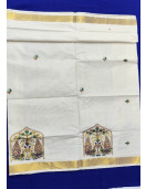 PL KERALA EMBROIDERY SAREE