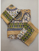 BEDSHEET JAIPUR PRINTED 90X108 2 PILLOW COVER