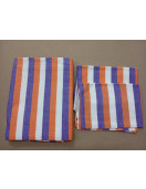 BEDSHEET STRIPE 72X100 2 PILLOW COVER