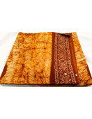 PL COTTON SAREES WITH SOLID WAX CRACK DESIGNS