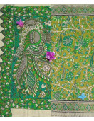 KALAMKARI PRINTED COTTON SAREE
