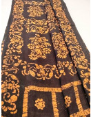 PL COTTON SAREES WITH SOLID WAX CRACK DESIGNS