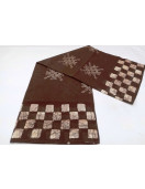 PL COTTON SAREES WITH SOLID WAX CRACK DESIGNS