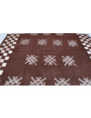PL COTTON SAREES WITH SOLID WAX CRACK DESIGNS