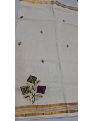 PL KERALA EMBROIDERY SAREE