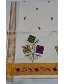 PL KERALA EMBROIDERY SAREE
