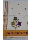 PL KERALA EMBROIDERY SAREE