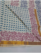 PL Saree Kerala Hand Block Printing