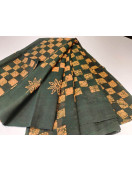 PL COTTON SAREES WITH SOLID WAX CRACK DESIGNS