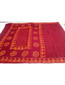PL COTTON SAREES WITH WAX DOT PRINT DESIGNS