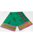 PL Salem Sarees Hand Block Printed Saree