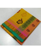 PL Salem Sarees Hand Block Printed Saree