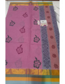 PL Salem Sarees Hand Block Printed Saree