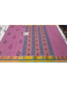 PL Salem Sarees Hand Block Printed Saree