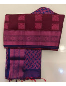 PL Polyester Big Butta Softee saree Jacquard