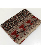 KALAMKARI PRINTED COTTON SAREE