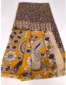KALAMKARI PRINTED COTTON SAREE