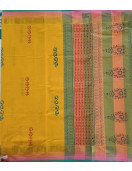 PL Salem Sarees Hand Block Printed Saree
