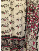 KALAMKARI PRINTED COTTON SAREE