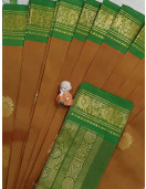 THIRUBHUVANAM HF ZARI SILK SAREE 550 MTS