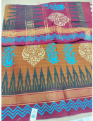 MANAMEDU BLOCK PRINTED SAREES WITH BLOUSE
