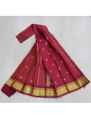 THIRUBHUVANAM HF ZARI SILK SAREE 550 MTS