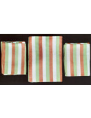BEDSHEET STRIPE 72X100 2 PILLOW COVER