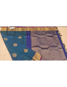 ARNI SILK HALF FINE ZARI SAREE WITH BLOUSE