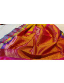 ARNI SILK HALF FINE ZARI SAREE WITH BLOUSE