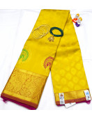 ARNI SILK HALF FINE ZARI SAREE WITH BLOUSE