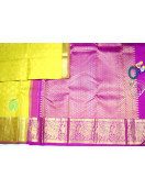ARNI SILK HALF FINE ZARI SAREE WITH BLOUSE