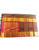 ARNI SILK HALF FINE ZARI SAREE WITH BLOUSE