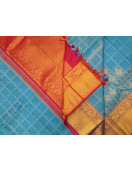 ARNI SILK HALF FINE ZARI SAREE WITH BLOUSE