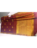 ARNI SILK HALF FINE ZARI SAREE WITH BLOUSE
