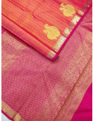 ARNI SILK HALF FINE ZARI SAREE WITH BLOUSE