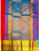 ARNI SILK HALF FINE ZARI SAREE WITH BLOUSE