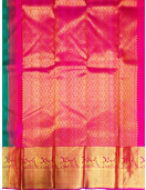ARNI SILK HALF FINE ZARI SAREE WITH BLOUSE