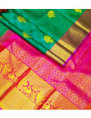 ARNI SILK HALF FINE ZARI SAREE WITH BLOUSE