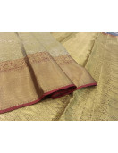 ARNI SILK HALF FINE ZARI SAREE WITH BLOUSE