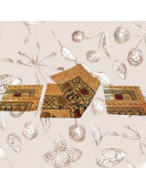 BEDSHEET MEERUT PRINTED 60X90 2 PILLOW COVER