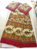 BEDSHEET JAIPUR PRINTED 90X108 2 PILLOW COVER