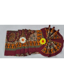 BEDSHEET JAIPUR PRINTED 90X108 2 PILLOW COVER